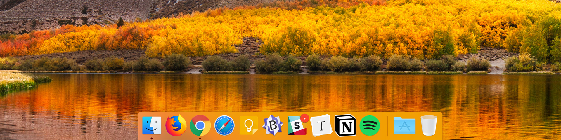 A screenshot of my macOS desktop. The default "high sierra" desktop image appears in the background.