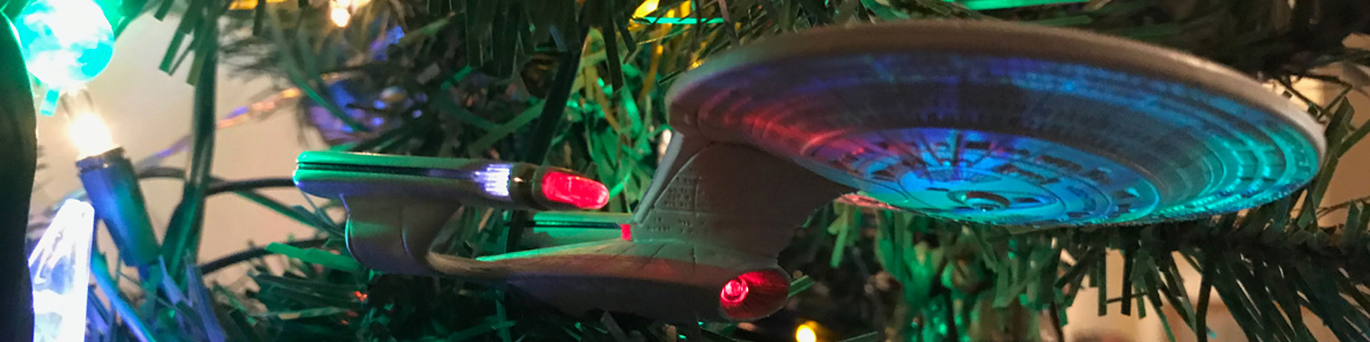 A side-view of the starship Enterprise 1701-D